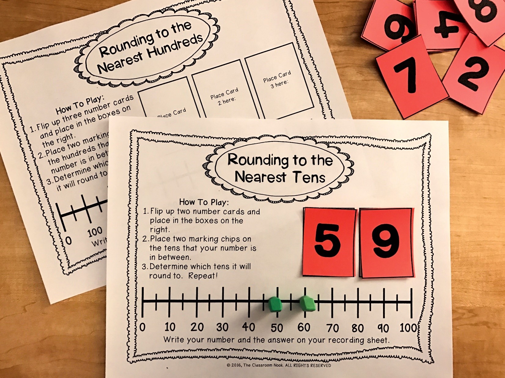 Rounding Numbers activity for 5