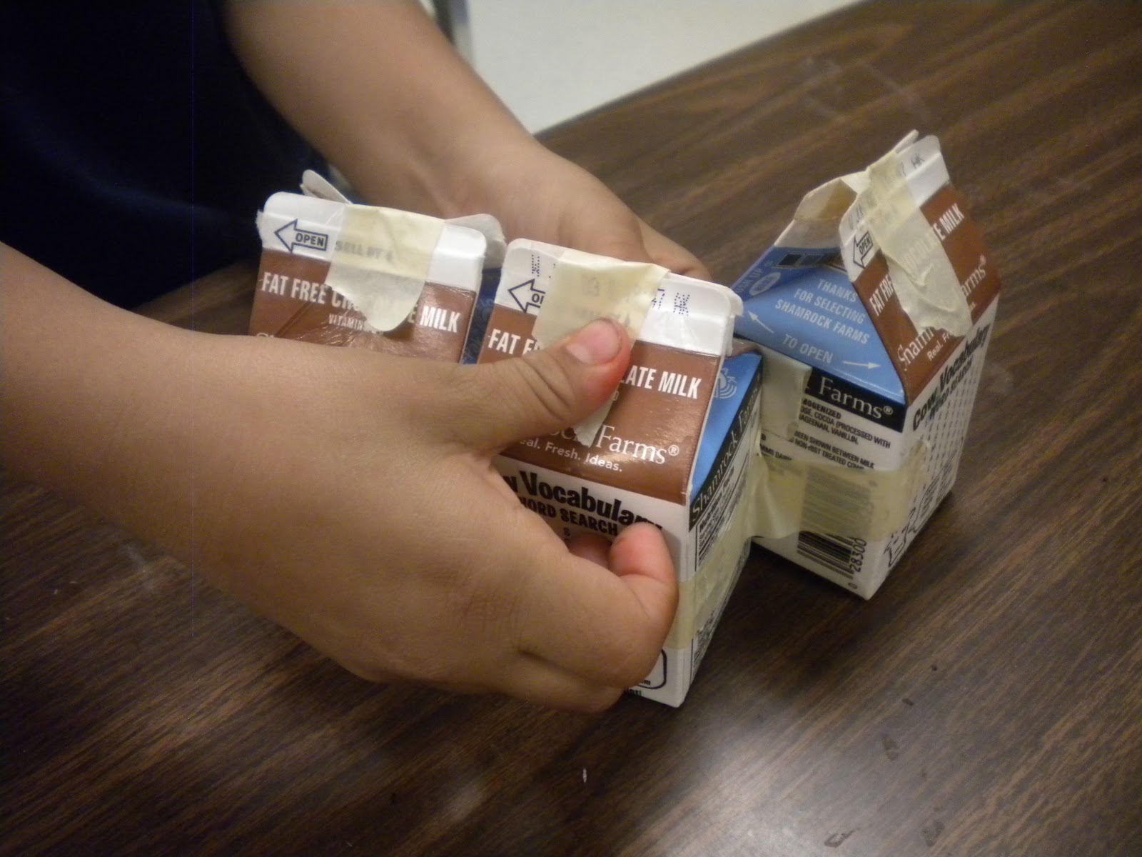 Be sure to give students multiple milk cartons so they can build any size house