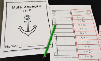 Using Math Anchors To Develop Addition and Subtraction Fluency