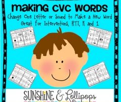 CVC Word Work : 1 Letter Changes Everything!