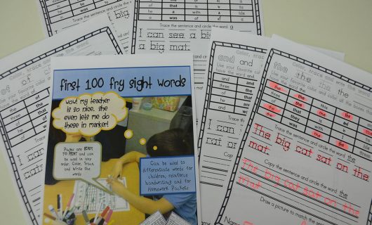 Sight Word Activities for K -2nd Grade