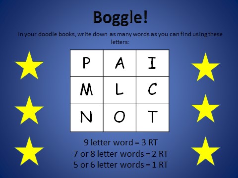 The Boggle game helps to boost my students’ spelling skills