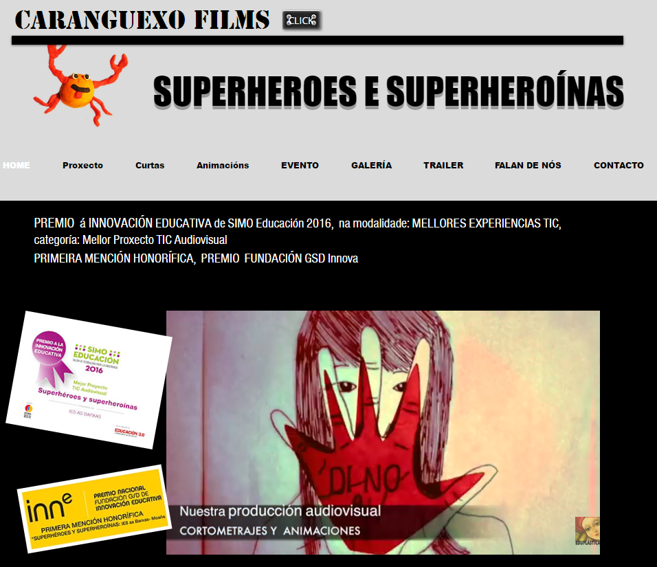 Luz y sus alumnos utilizan su blog para compartir sus geniales proyectos audiovisuales: como cortos y animaciones para la concienciación social. Sus alumnos están motivados y demuestran una enorme creatividad con cada entrada. Luz y sus alumnos utilizan su blog para compartir sus geniales proyectos audiovisuales: como cortos y animaciones para la concienciación social. Sus alumnos están motivados y demuestran una enorme creatividad con cada entrada.