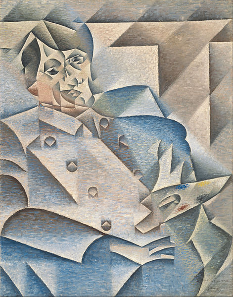 Portrait de Picasso par Juan Gris (1912) dans le style cubiste Portrait de Picasso par Juan Gris (1912) dans le style cubiste