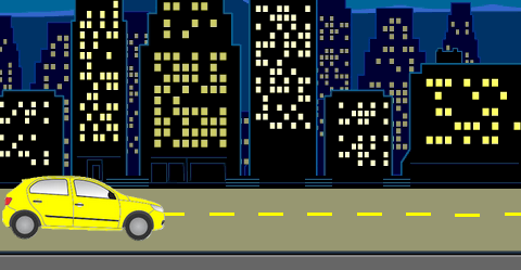 Programmer la voiture pour qu’elle se déplace sur la route et qu’elle reparte en sens inverse lorsqu’elle touche le bord de l’écran. Programmer la voiture pour qu’elle se déplace sur la route et qu’elle reparte en sens inverse lorsqu’elle touche le bord de l’écran.