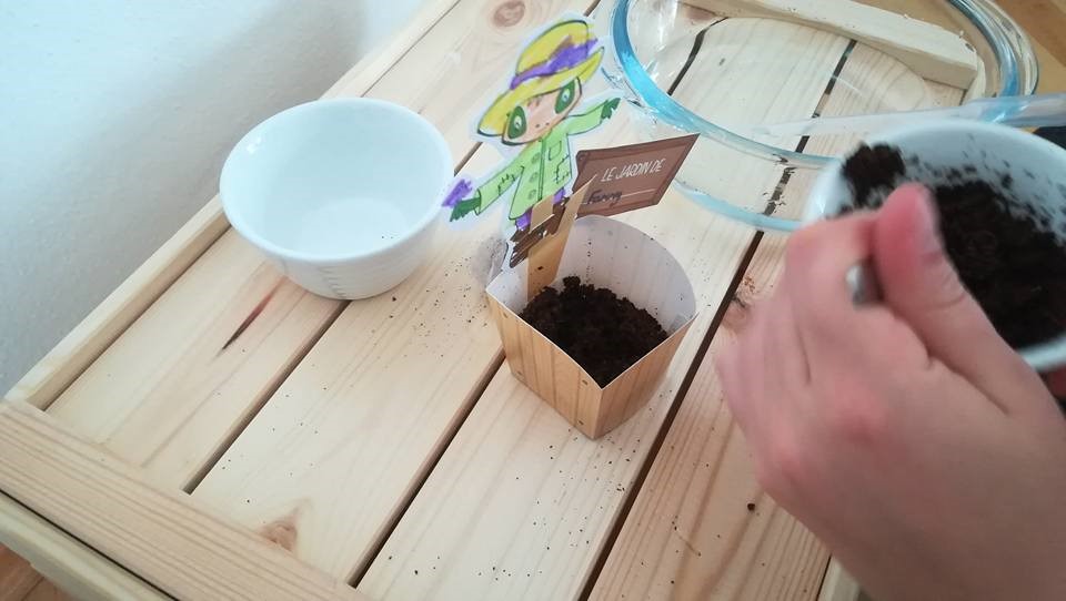 L'activité jardinage des élèves Chaque élève personnalise son mini-jardin